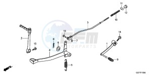 CRF70FC drawing PEDAL