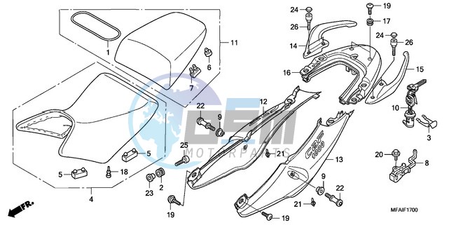 SEAT/SEAT COWL