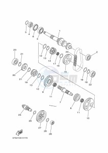 YFM450FWB KODIAK 450 (BJ5K) drawing TRANSMISSION