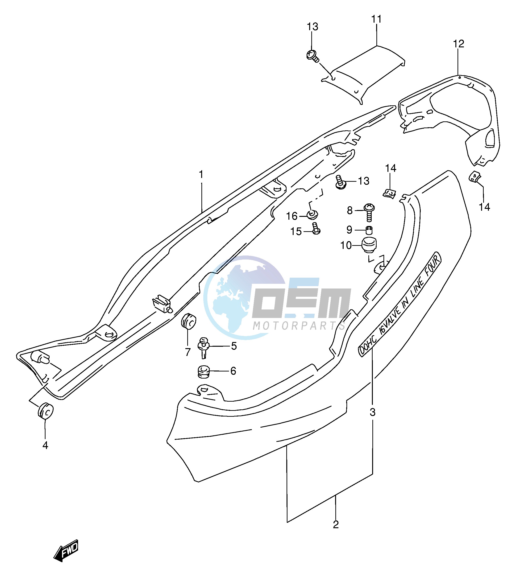 FRAME COVER (GSF600ST SUT SV SUV)