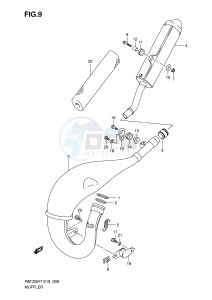 RM125 (E19) drawing MUFFLER