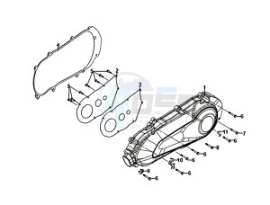 SYMPHONY ST 125I/ABS (XB12WW-EU) (E4) (L8-M0) drawing CRANKCASECOVER LEFT