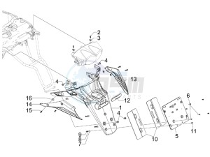 GP 800 drawing Rear cover - Splash guard