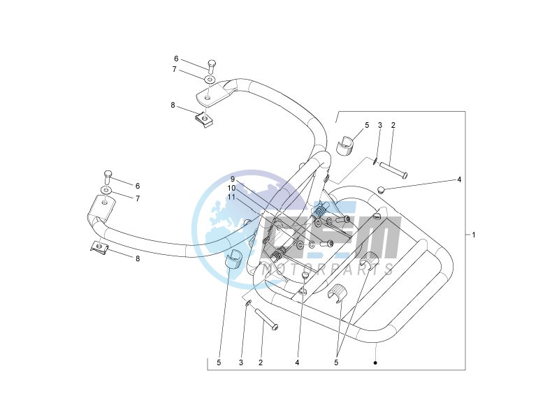 Rear luggage rack