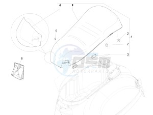 GTS 250 (EMEA, APAC) (AU, Eu, IL, J, Ri) drawing Saddle/seats