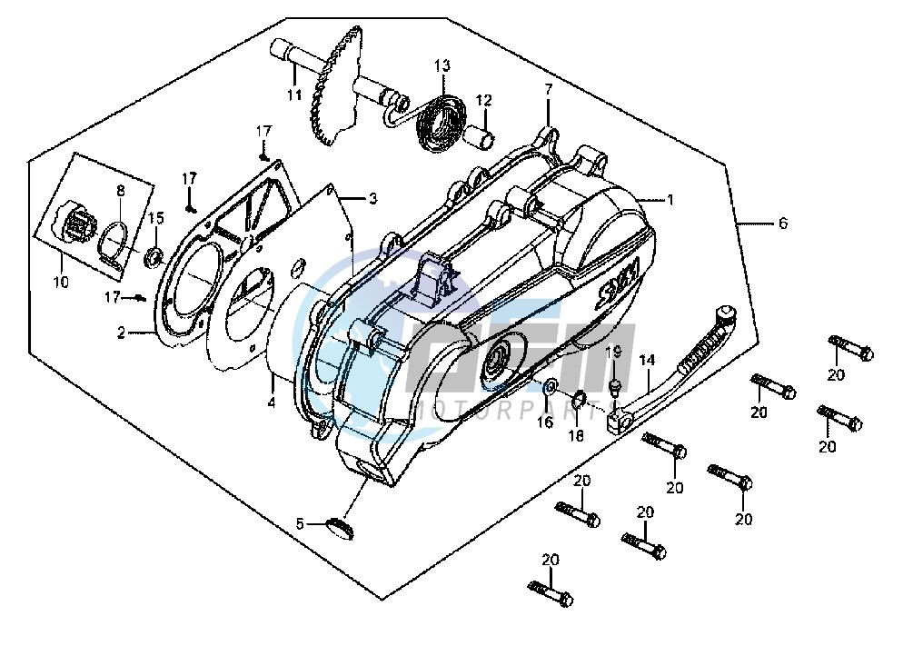 CRANKCASE-COVER LEFT