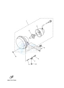 YFM700FWAD YFM7FGPHD GRIZZLY 700 EPS HUNTER (1HPS) drawing HEADLIGHT