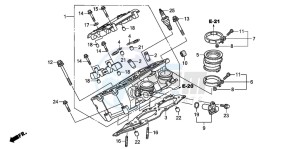 ST1300A drawing RIGHT CYLINDER HEAD