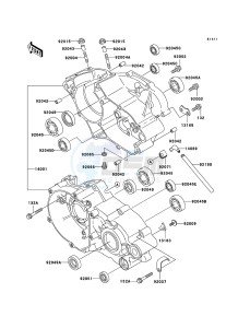 KX85 / KX85 II KX85-A5 EU drawing Crankcase