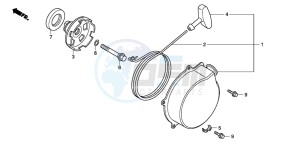 TRX420FE FOURTRAX ES drawing RECOIL STARTER