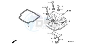 TRX450ERC drawing CYLINDER HEAD COVER