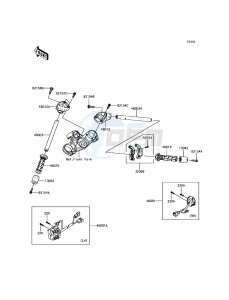 ZZR1400 ABS ZX1400JHF GB XX (EU ME A(FRICA) drawing Handlebar