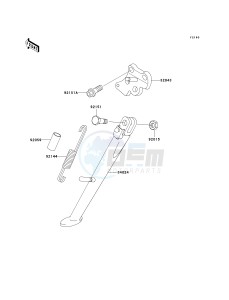 ZX 600 J [NINJA ZX-6R] (J1-J3) [NINJA ZX-6R] drawing STAND-- S- -