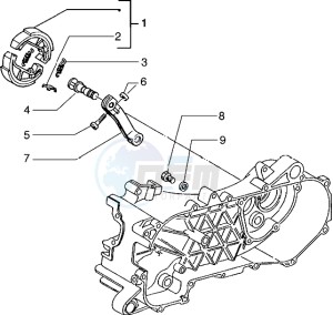 Typhoon 50 drawing Brake lever