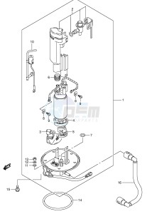 SV650 (E2) drawing FUEL PUMP (MODEL K3 K4)