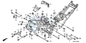 NT700VAA France - (F / ABS) drawing FRAME BODY