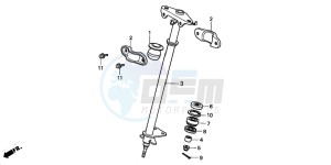 TRX90 drawing STEERING SHAFT