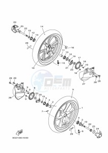 MWS155-A TRICITY 155 (BGD8) drawing FRONT WHEEL