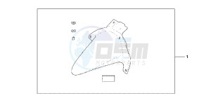 CBR600RRD CBR600RR UK - (E) drawing RR FENDER