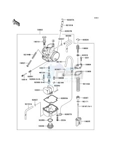 KX85 / KX85 II KX85A7F EU drawing Carburetor