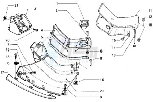 Hexagon 250 GT drawing Footrest-Tanks door