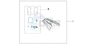 CB600FA9 Europe Direct - (ED / ABS) drawing REAR SEAT COWL R-320P