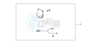 XL700VA9 UK - (E / ABS MKH SPC) drawing H/G SUB KIT