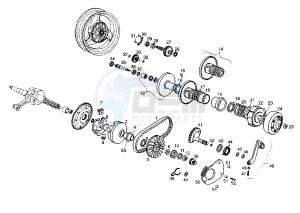 PADDOCK - 50 cc drawing CLUTCH