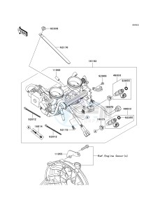 EX 650 C [NINJA 650R] (C9F) C9F drawing THROTTLE