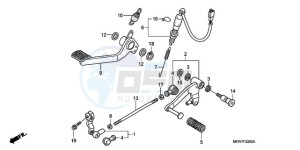 NT700VAA France - (F / ABS) drawing PEDAL