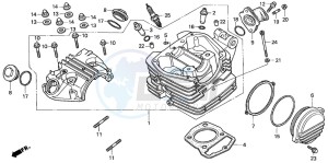 CLR125 CITY FLY drawing CYLINDER HEAD