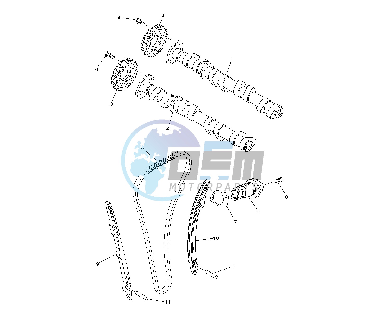 CAMSHAFT AND TIMING CHAIN