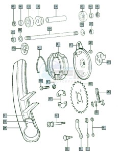 A3 50 drawing Rear wheel-alu II