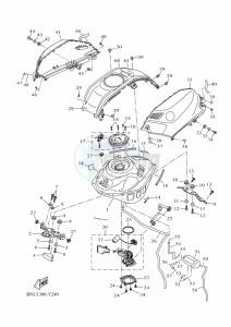 YZF125-A YZF-R125 (BNU1) drawing FUEL TANK