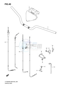 LT-R450 (E28-E33) drawing HANDLEBAR