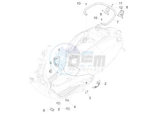 150 4T 3V ie Primavera (NAFTA) drawing Side cover - Spoiler