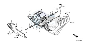 CB650FE CB650F 2ED - (2ED) drawing EXHAUST MUFFLER