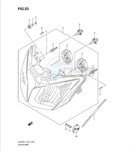 DL650 drawing HEADLAMP (DL650L1 E24)