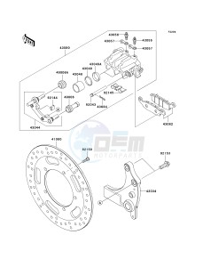 VN 1700 A [VULCAN 1700 VOYAGER] (9FA) A9F drawing REAR BRAKE