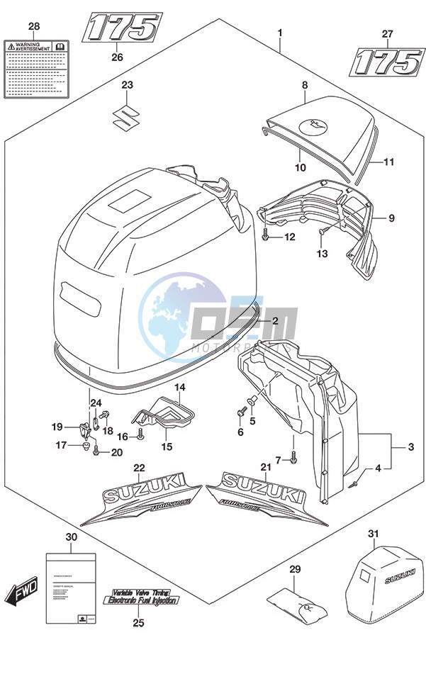 Engine Cover (White)