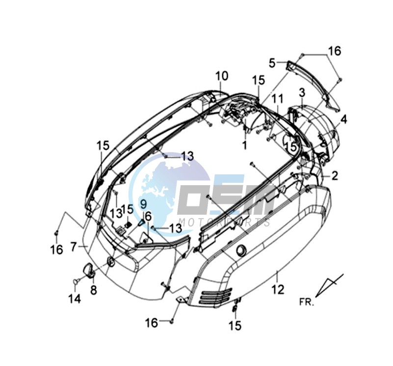 MOTOR COWLING L / R / TAIL LIGHT