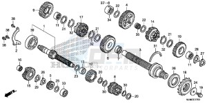 VFR800XF CrossRunner 2ED drawing TRANSMISSION