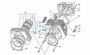 Nevada 350 drawing Cylinder head