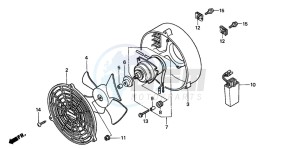 TRX350TM RANCHER S drawing COOLING FAN KIT