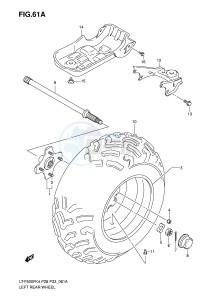 LT-F500F (P28-P33) drawing LEFT REAR WHEEL (MODEL K6 K7)