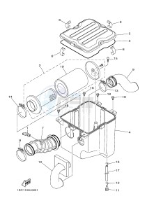 YFM300 RAPTOR 300 (1SC2 1SC3 1SC1 1SC1) drawing INTAKE