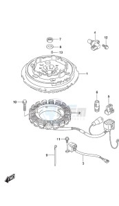 DF 25A drawing Magneto Manual Starter