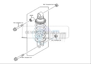 ZZR 600 (EU) drawing REAR SHOCK ABSORBER