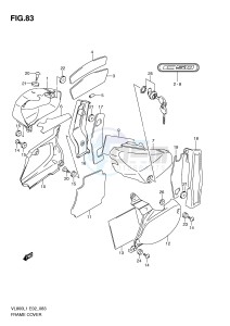 VL800 (E2) VOLUSIA drawing FRAME COVER (VL800L1 E24)