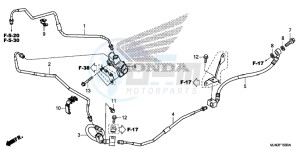 CTX1300AE CTX1300A UK - (E) drawing PROPORTIONING CONTROL VALVE/ REAR BRAKE HOSE